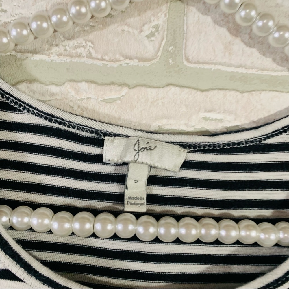 Joie Courtina Striped Cotton T Shirt Dress Size S - Picture 6 of 10